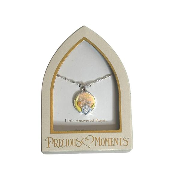 Precious Moments Little Answered Prayer Necklace New Baby Pregnacy Push Gift - Picture 2 of 4